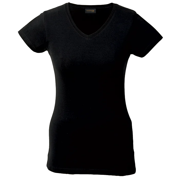 170g Slim Fit V-Neck T-Shirt Ladies